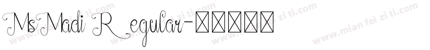 MsMadi Regular字体转换